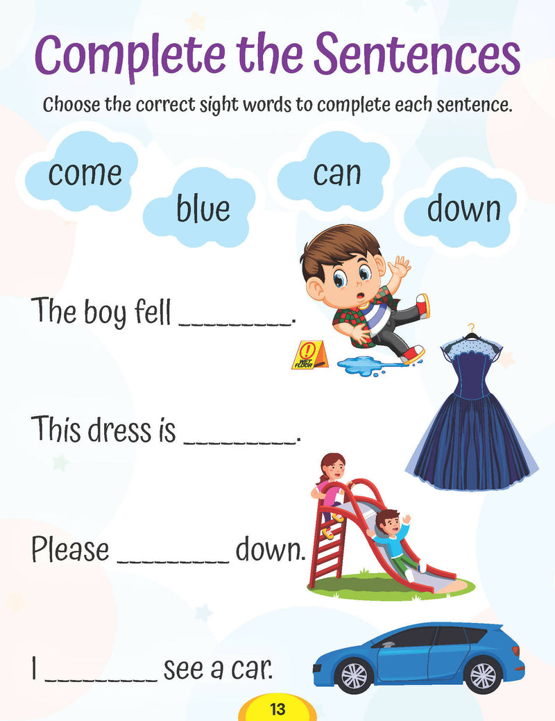 Dolch Sight Words Level 1- Simple Words and Activities for Beginner Readers : Early Learning Children Book by Dreamland Publications