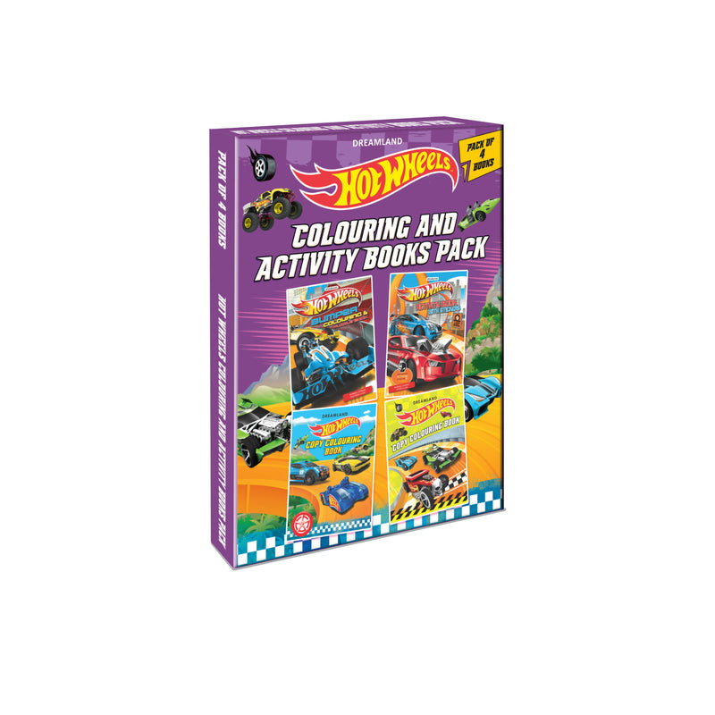 Hot Wheels Colouring and Activity Boos Pack ( A Pack of 4 Books)