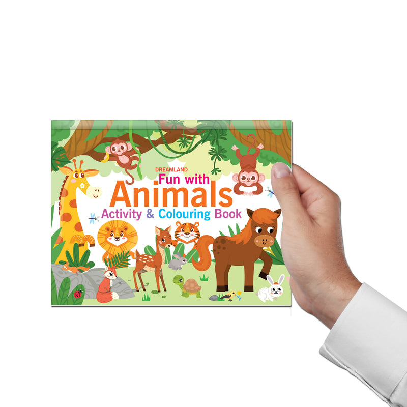 Fun with Animals Activity & Colouring : Interactive & Activity Children Book by Dreamland Publications 9789394767881