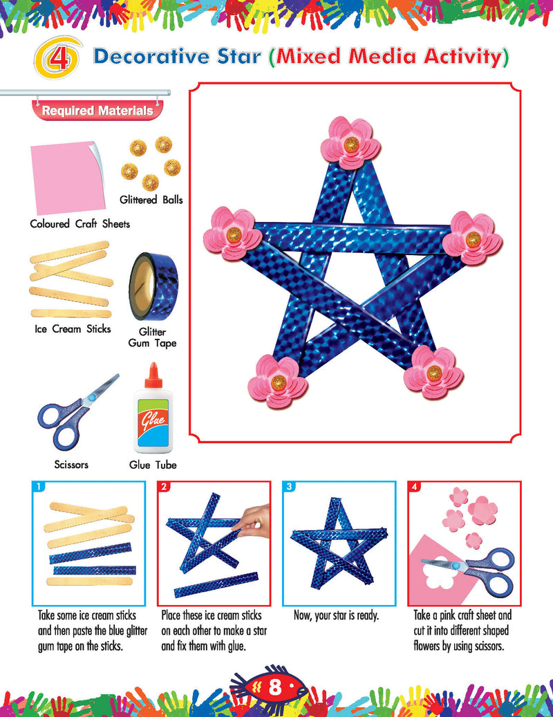 My Book of Art & Craft Part -4 : Interactive & Activity Children Book By Dreamland Publications 9789350893975