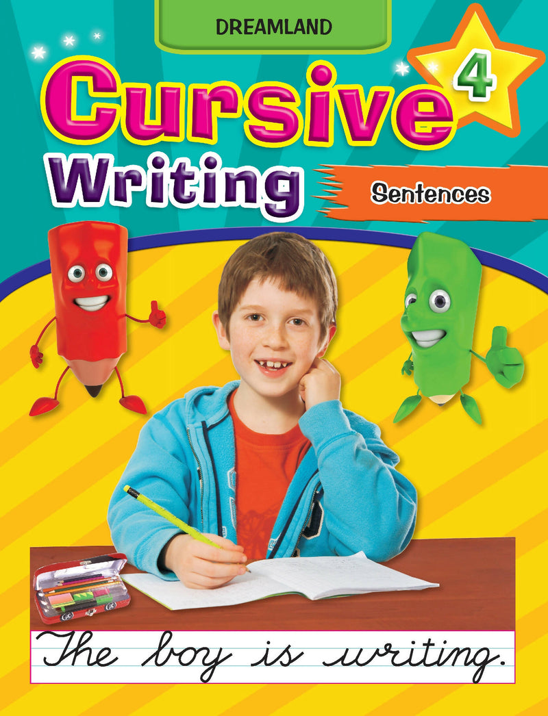 Cursive Writing Book (Sentences) Part 4 : Early Learning Children Book By Dreamland Publications