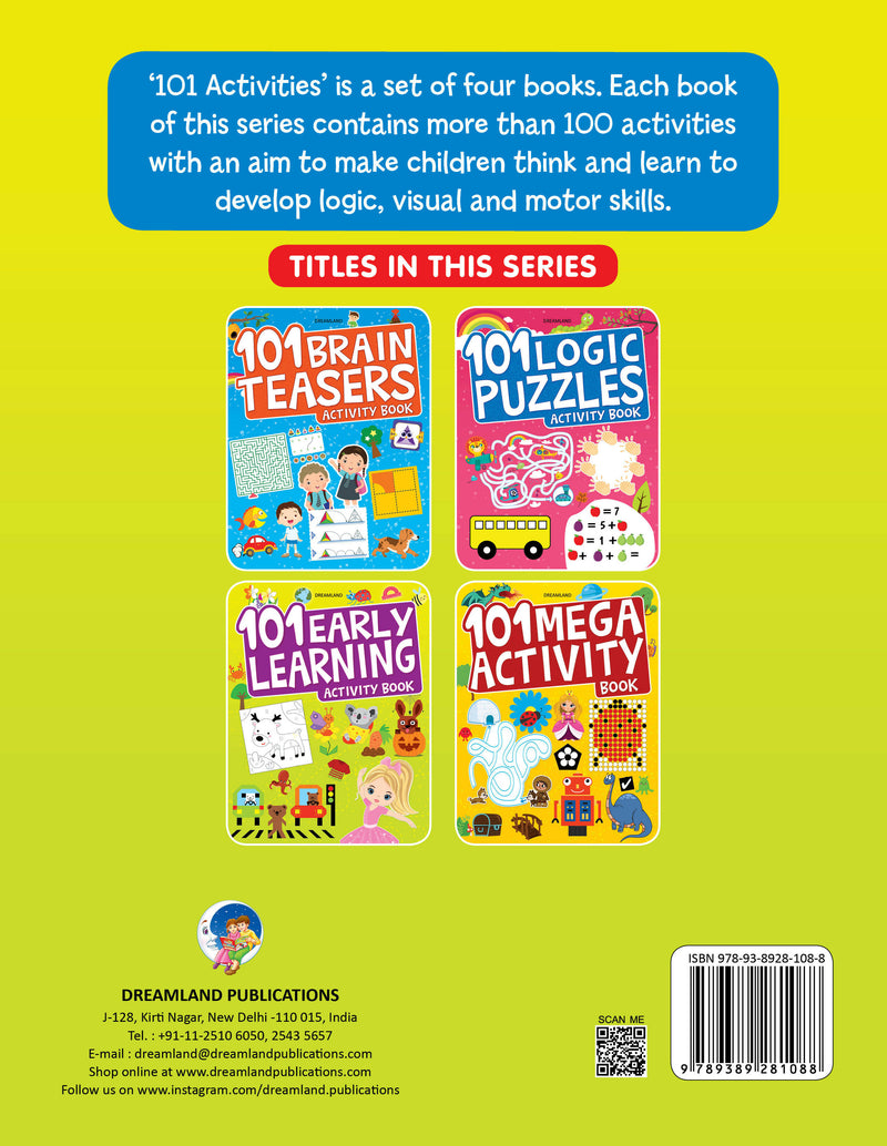 101 Early Learning Activity Book : Interactive & Activity Children Book By Dreamland Publications