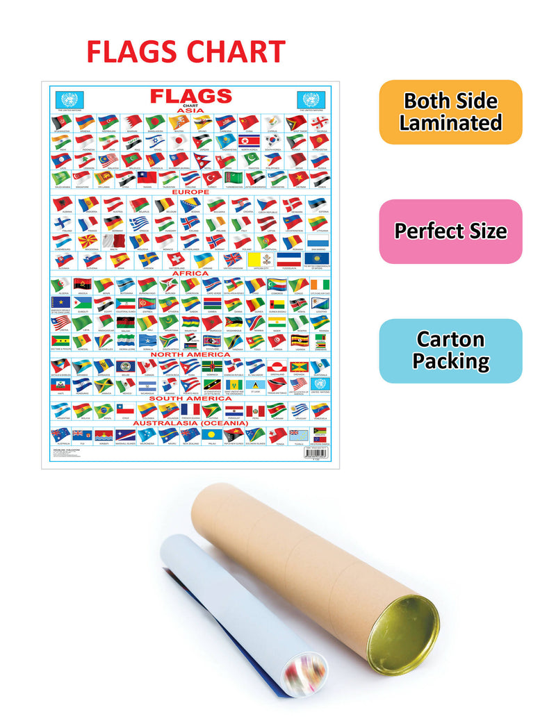 Flag Chart : Reference Educational Wall Chart By Dreamland Publications