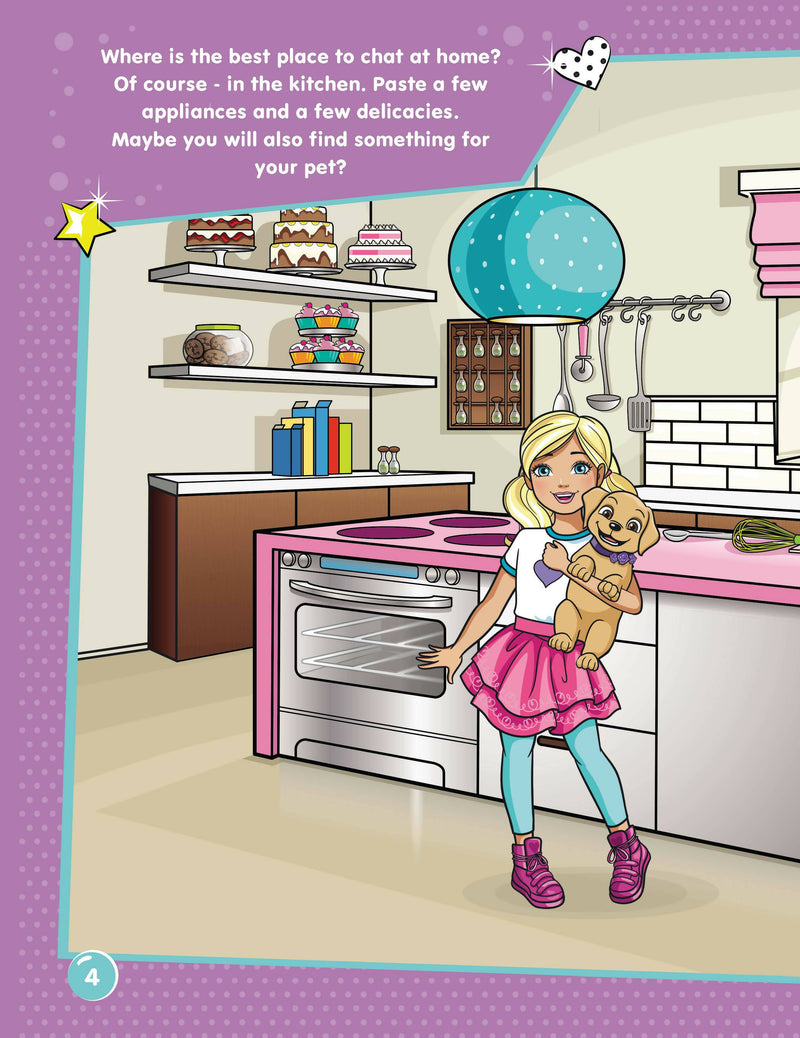 Barbie Dreamhouse Adventures -Dream House Decorate with Stickers : Interactive & Activity Children Book By Dreamland Publications