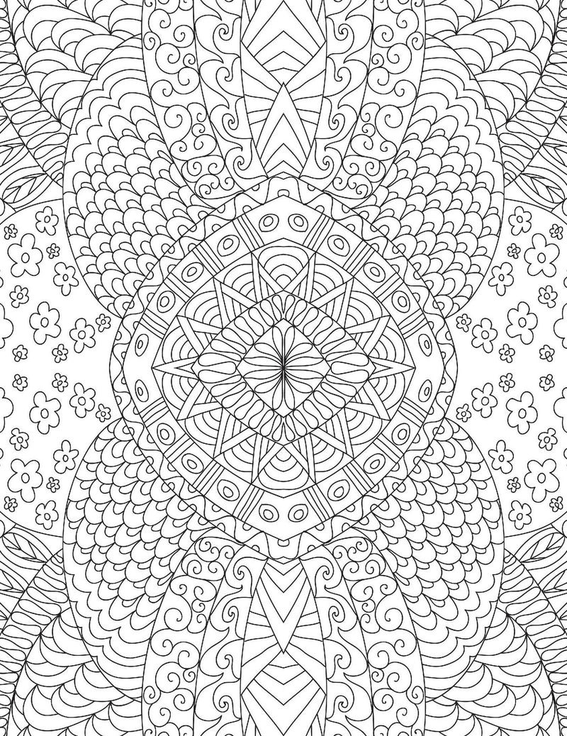 Patterns- Colouring Book for Adults : Colouring Books for Peace and Relaxation Children Book By Dreamland Publications 9789387177062