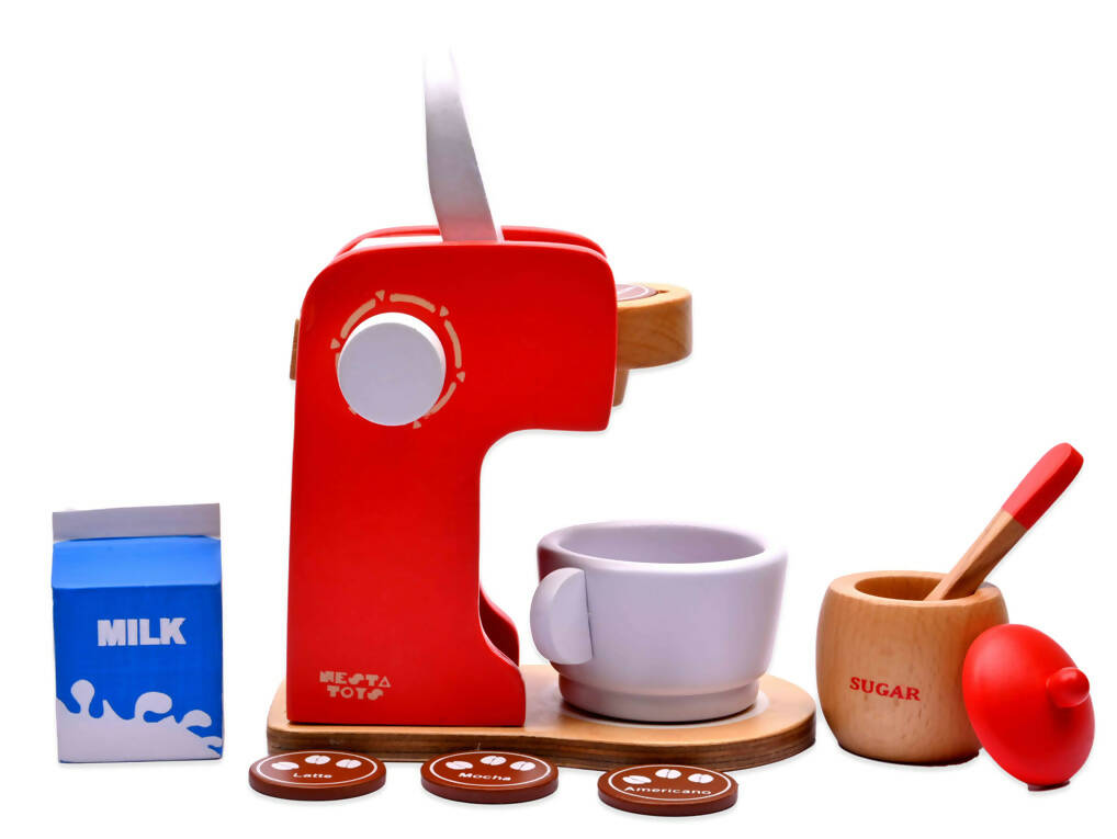 Wooden Coffee Maker Toy Kitchen Toy