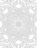 Mandala- Colouring Book for Adults : Colouring Books for Peace and Relaxation Children Book By Dreamland Publications 9789387177017