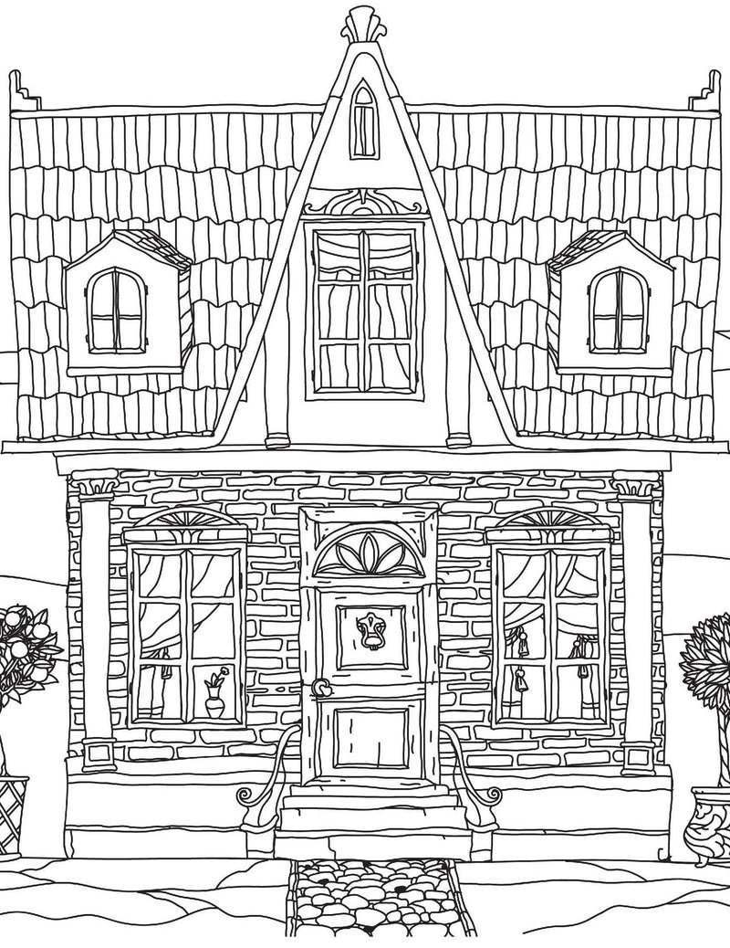 Countryside- Colouring Book for Adults : Colouring Books for Peace and Relaxation Children Book By Dreamland Publications