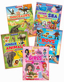 Sticker Activity Book - Pack (5 Titles) : Interactive & Activity Children Book By Dreamland Publications 9789350898147