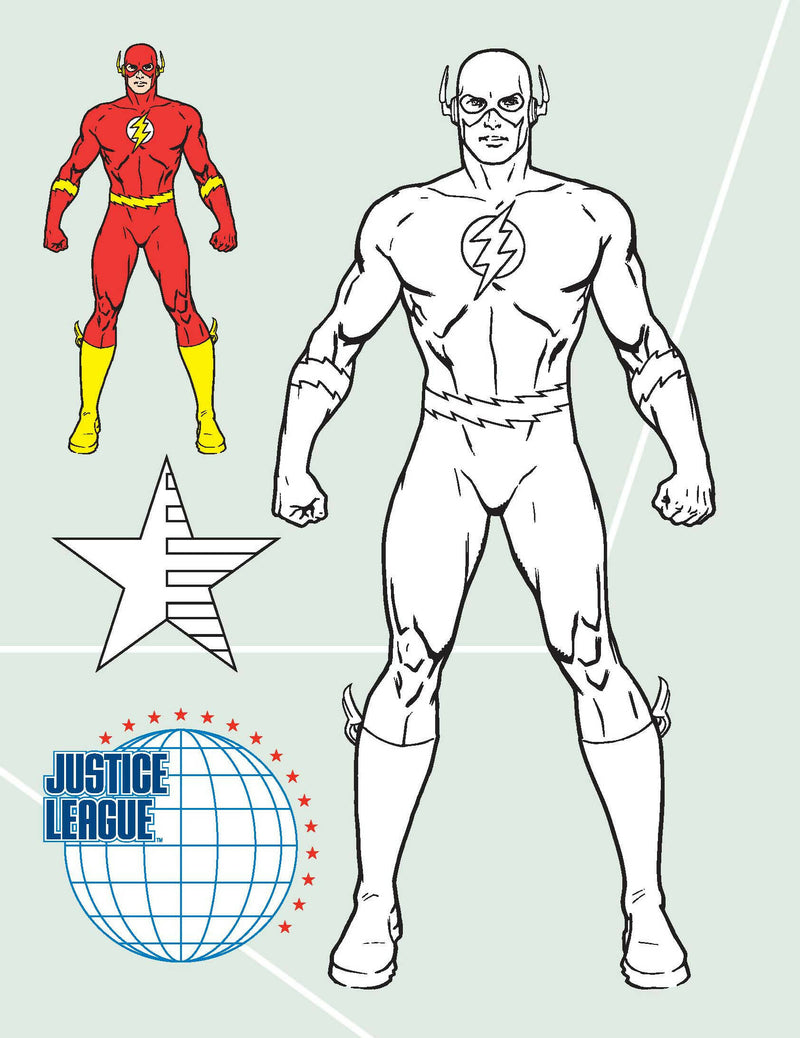 Justice League Copy Colouring Book : Drawing, Painting & Colouring Book 9789394767553