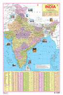 India Map : Reference Educational Wall Chart by Dreamland Publications