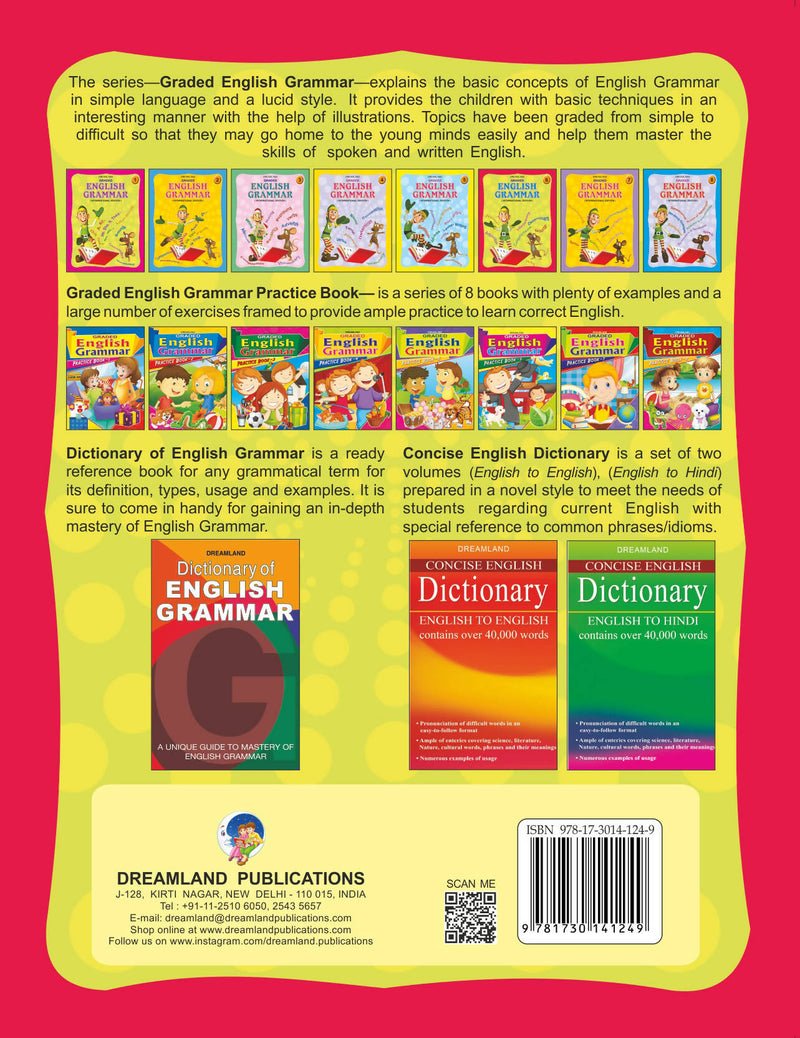 Graded English Grammar Part 6 : School Textbooks Children Book By Dreamland Publications
