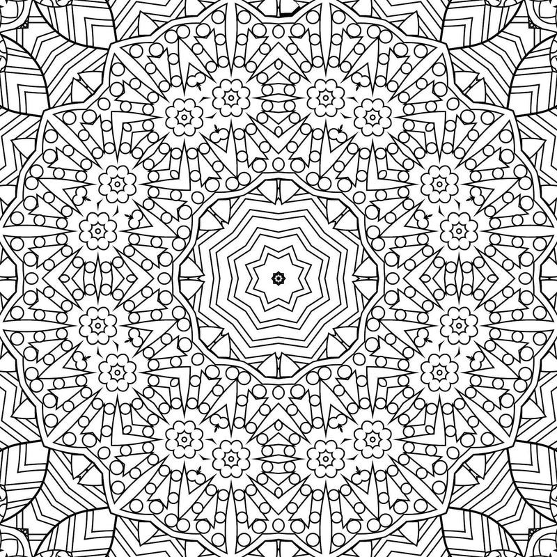 Refreshing Mandala - Colouring Book for Adults Book 5 : Colouring Books for Peace and Relaxation Children Book By Dreamland Publications 9789350897935