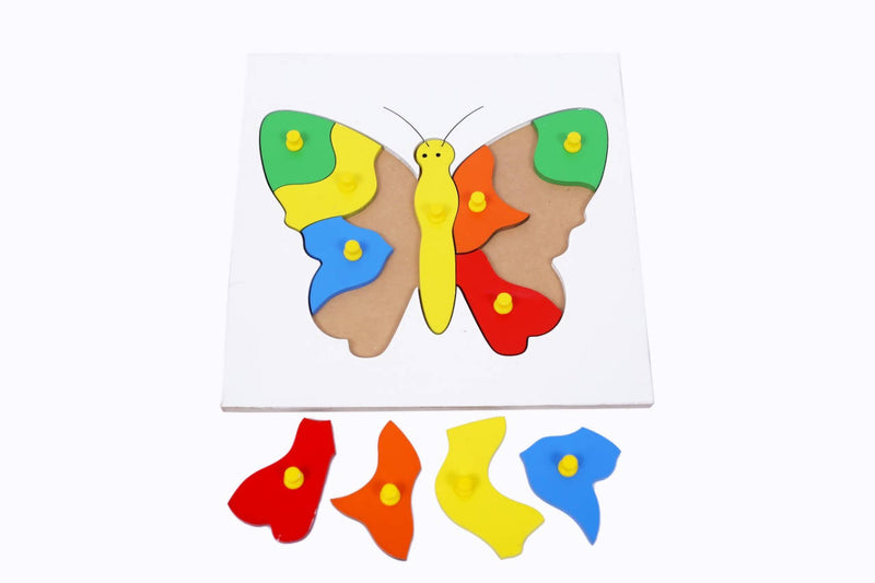 The Little boo Wooden Picture Educational Board for Kids (Butterfly-Puzzle)