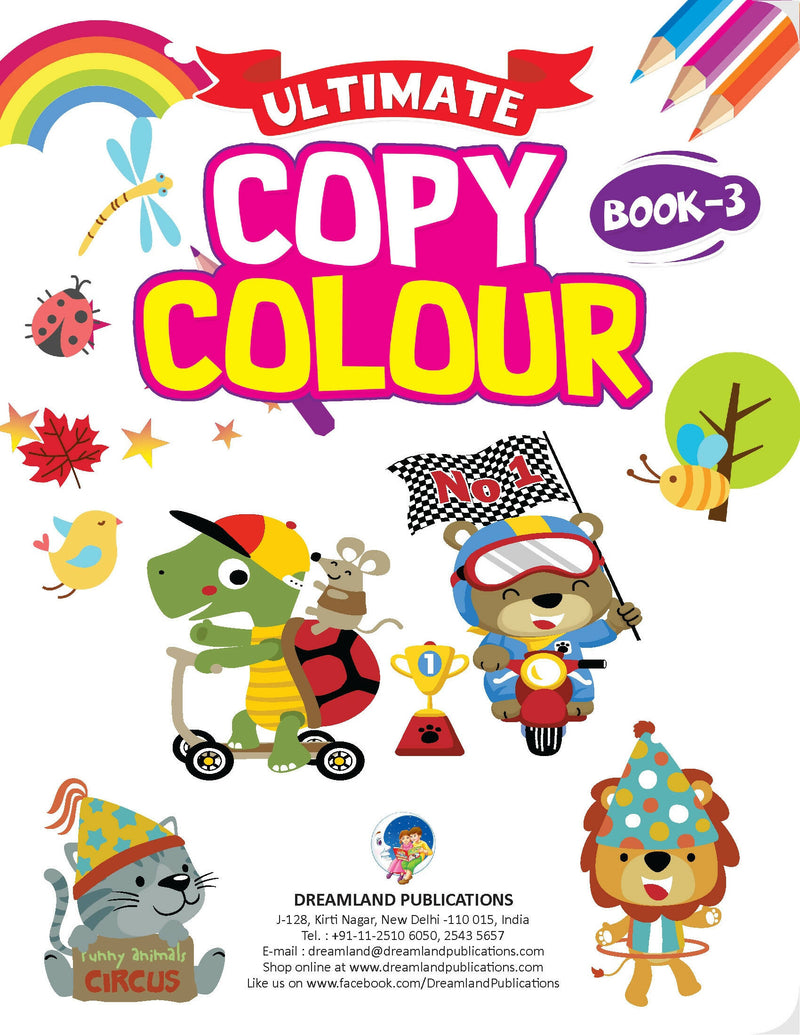 Ultimate Copy Colour Book 3 : Drawing, Painting & Colouring Children Book By Dreamland Publications 9789389281156