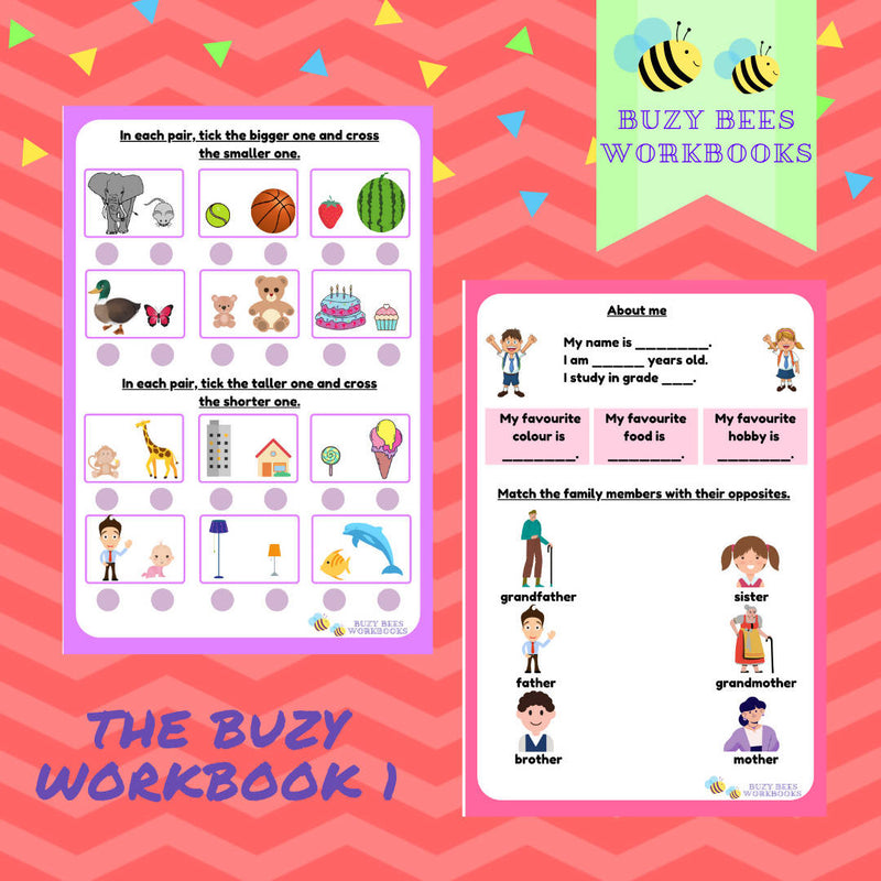 The BuzyBook Workbook Pack - Set of 2 (4 TO 6 YEARS)