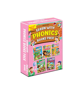 Learn With Phonics Book - Pack (5 Titles) : School Textbooks Children Book By Dreamland Publications 9789350898024