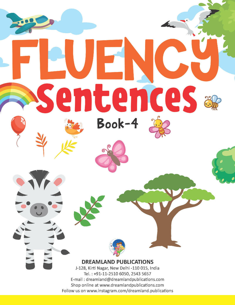 Fluency Sentences Book 4 : Early Learning Children Book by Dreamland Publications