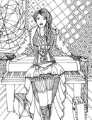 Victorian Fashion- Colouring Book for Adults : Colouring Books for Peace and Relaxation Children Book By Dreamland Publications 9789387177079