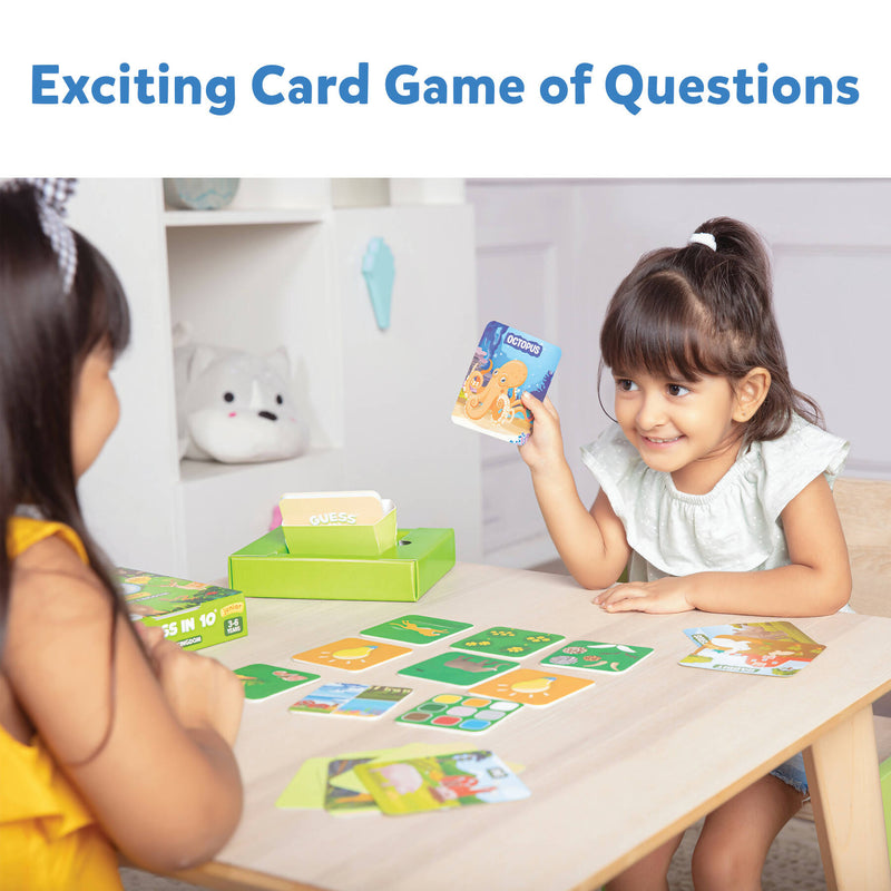 Skillmatics Card Game : Guess in 10 Junior World of Animals | Gifts, Super Fun & Educational for Ages 3-6