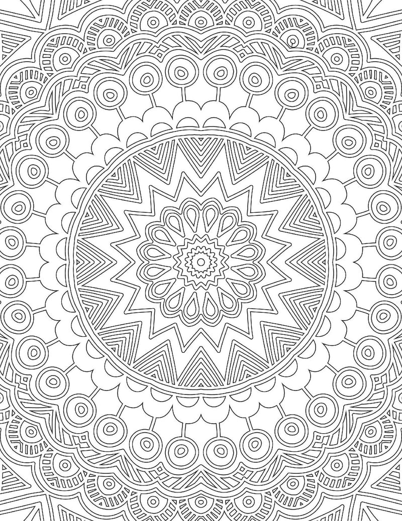 Mandala- Colouring Book for Adults : Colouring Books for Peace and Relaxation Children Book By Dreamland Publications 9789387177017