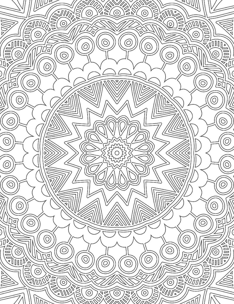 Mandala- Colouring Book for Adults : Colouring Books for Peace and Relaxation Children Book By Dreamland Publications 9789387177017