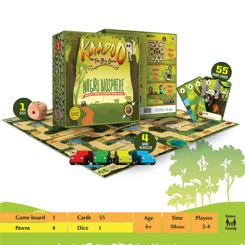 Spots & Stripes-Nilgiris Biosphere Jungle Wildlife Safari Adventure Board game