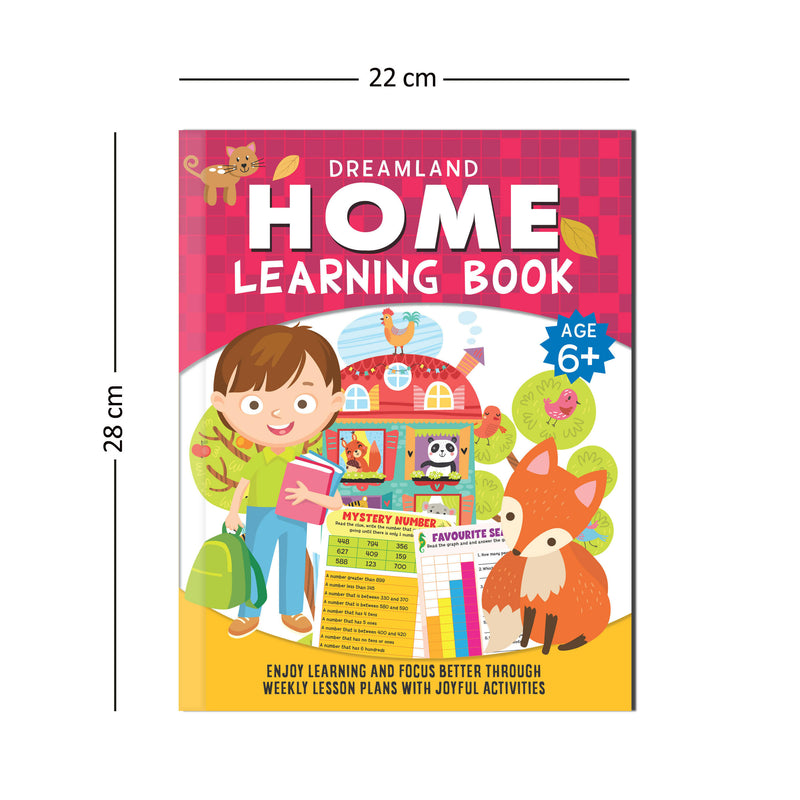 Home Learning Book With Joyful Activities - 6+ : Interactive & Activity Children Book by Dreamland Publications 9789389281316