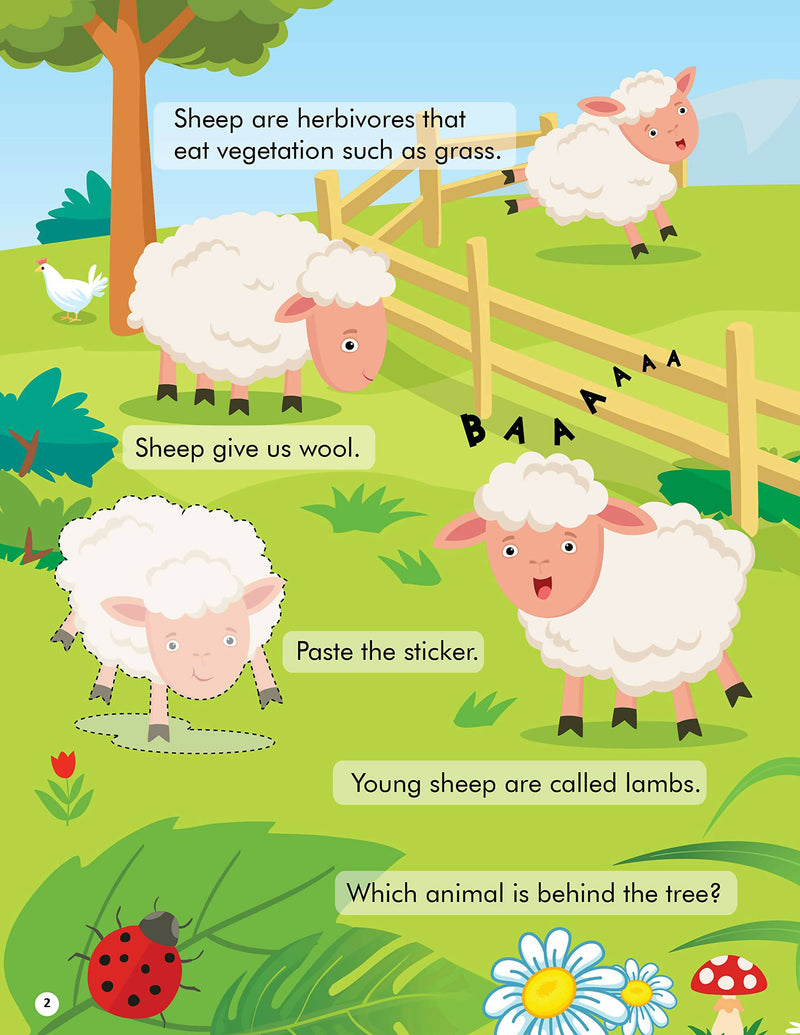 Explore the Farm Activity Book with Stickers and 3D Models : Interactive & Activity Children Book By Dreamland Publications
