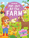 Pop-Out At the Farm- With 3D Models Colouring Stickers : Interactive & Activity Children Book By Dreamland Publications