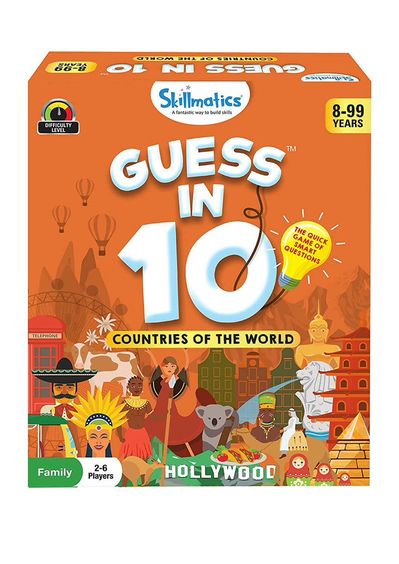 Skillmatics Card Game : Guess in 10 Countries of The World | Gifts for Ages 8 and Up for Kids | Super Fun for Travel and Family Game Time