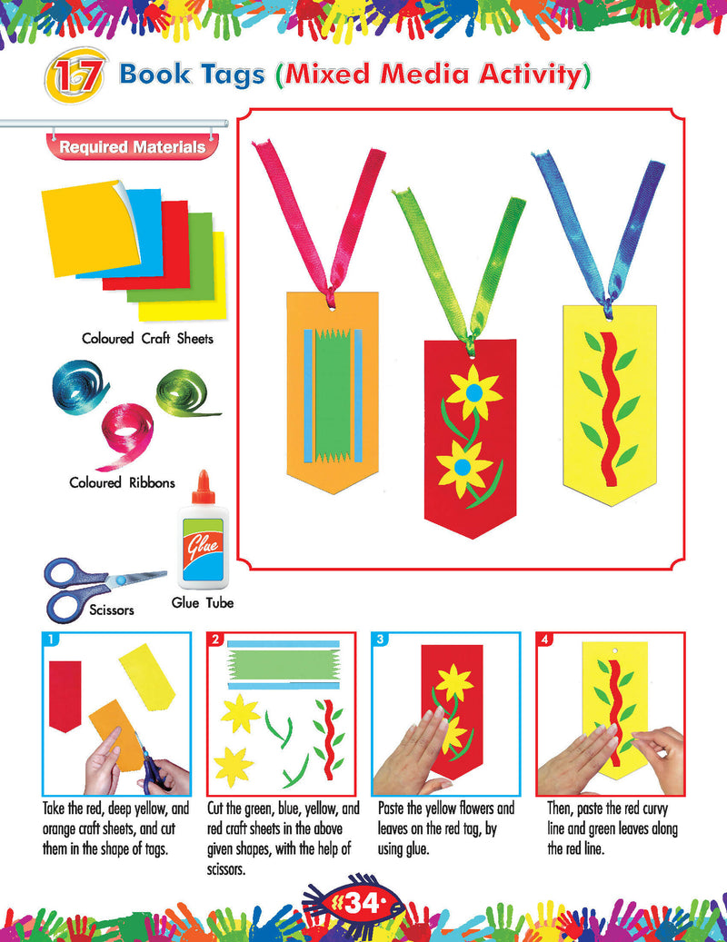My Book of Art & Craft Part -5 : Interactive & Activity Children Book By Dreamland Publications 9789350893982