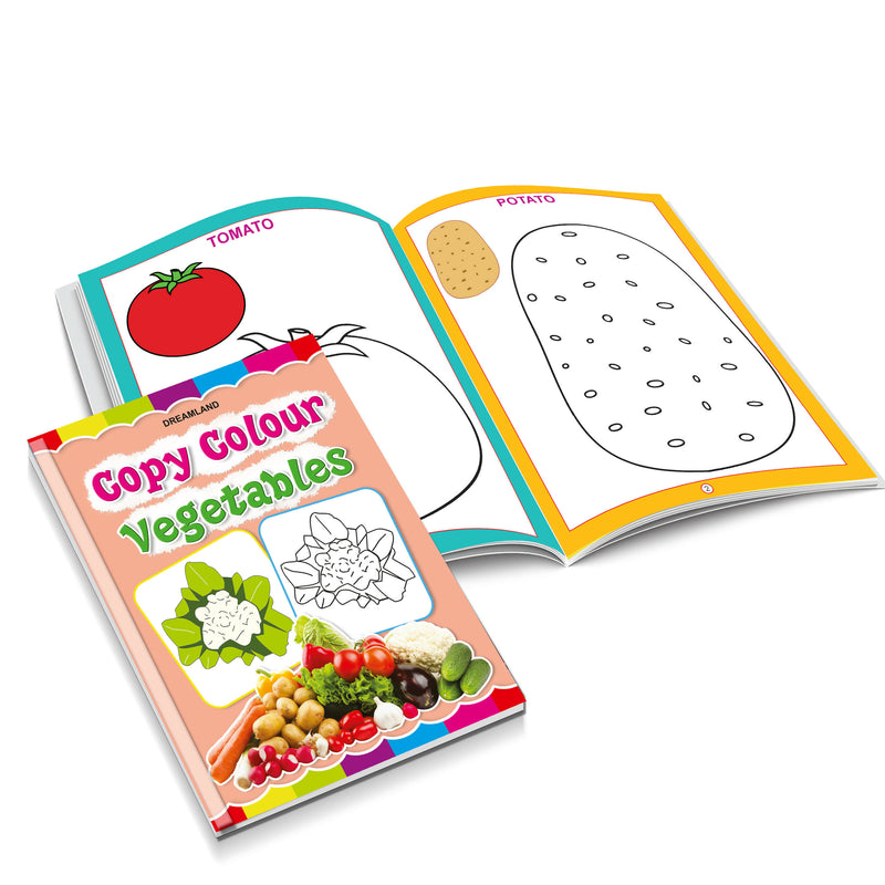 Copy Colour Book - 1 to 6 (Pack) : Drawing, Painting & Colouring Children Book By Dreamland Publications