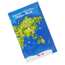 World Map with Reusable Stickers Activity Kit