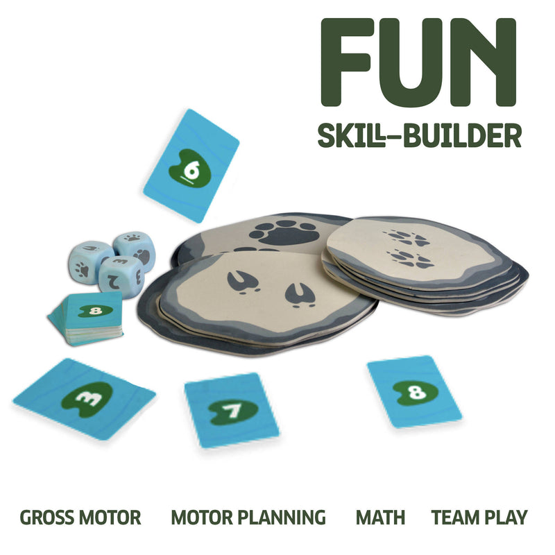 Chalk and Chuckles Stepping Stones, Active Movement Math Game