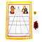 Maa Kali Goats & Tigers/Bagh Bakri, Classic Strategy Board Game with Canvas Fabric Board, Based on Indian Mythological Story