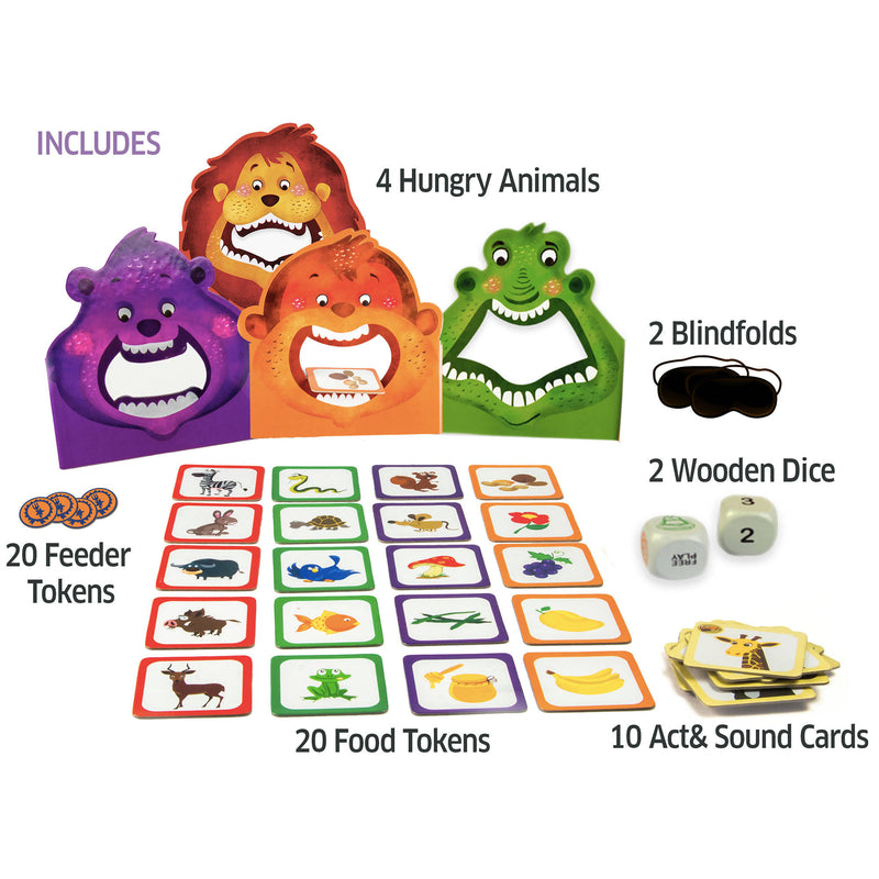 Chalk and Chuckles Hungry Four, Preschool Movement Memory Cooperative Game