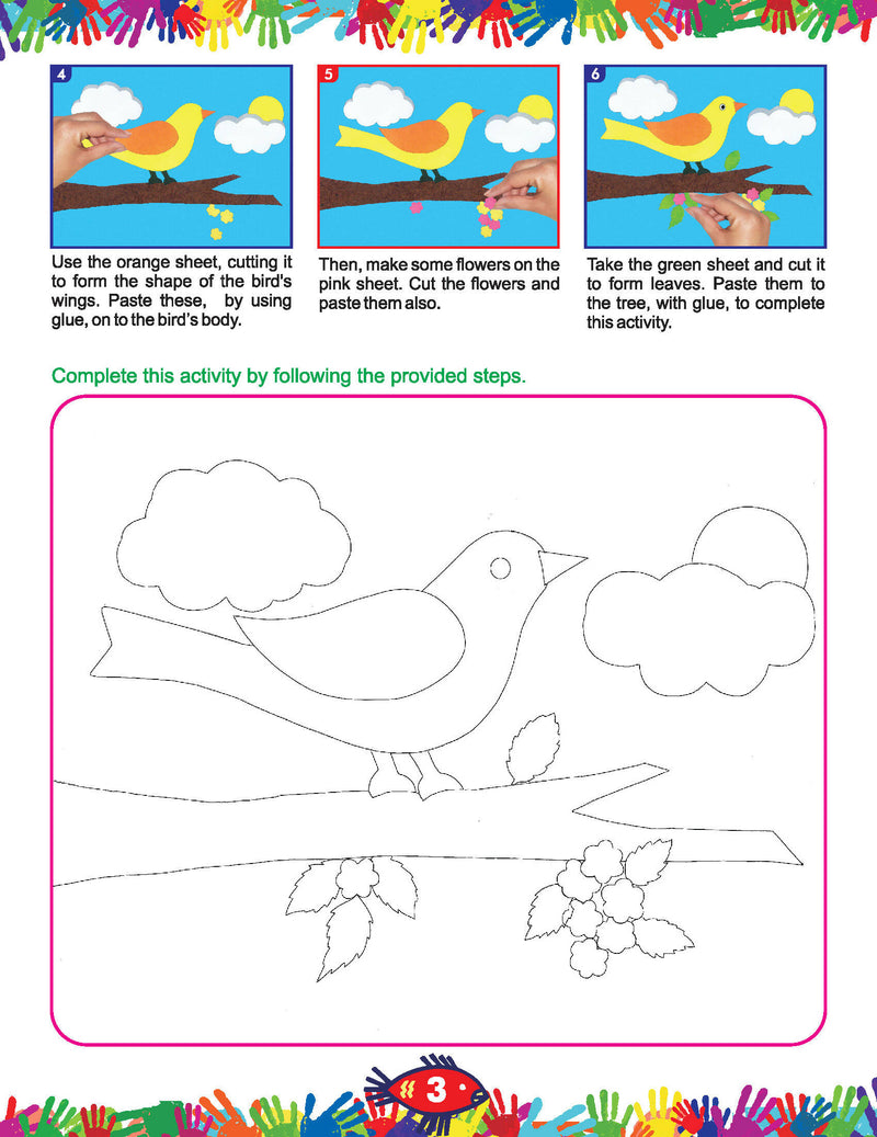 My Book of Art & Craft Part -2 : Interactive & Activity Children Book By Dreamland Publications 9789350893951