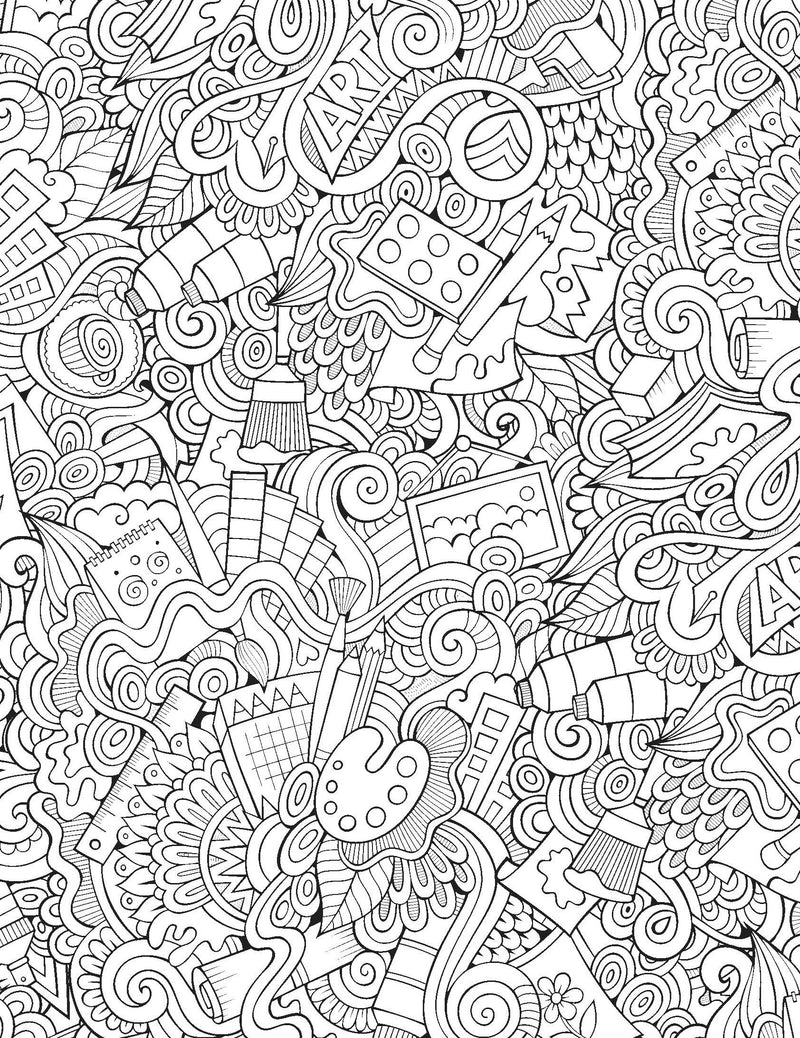 Creative Doodle Colouring - Patterns : Colouring Books for Peace and Relaxation Children Book By Dreamland Publications