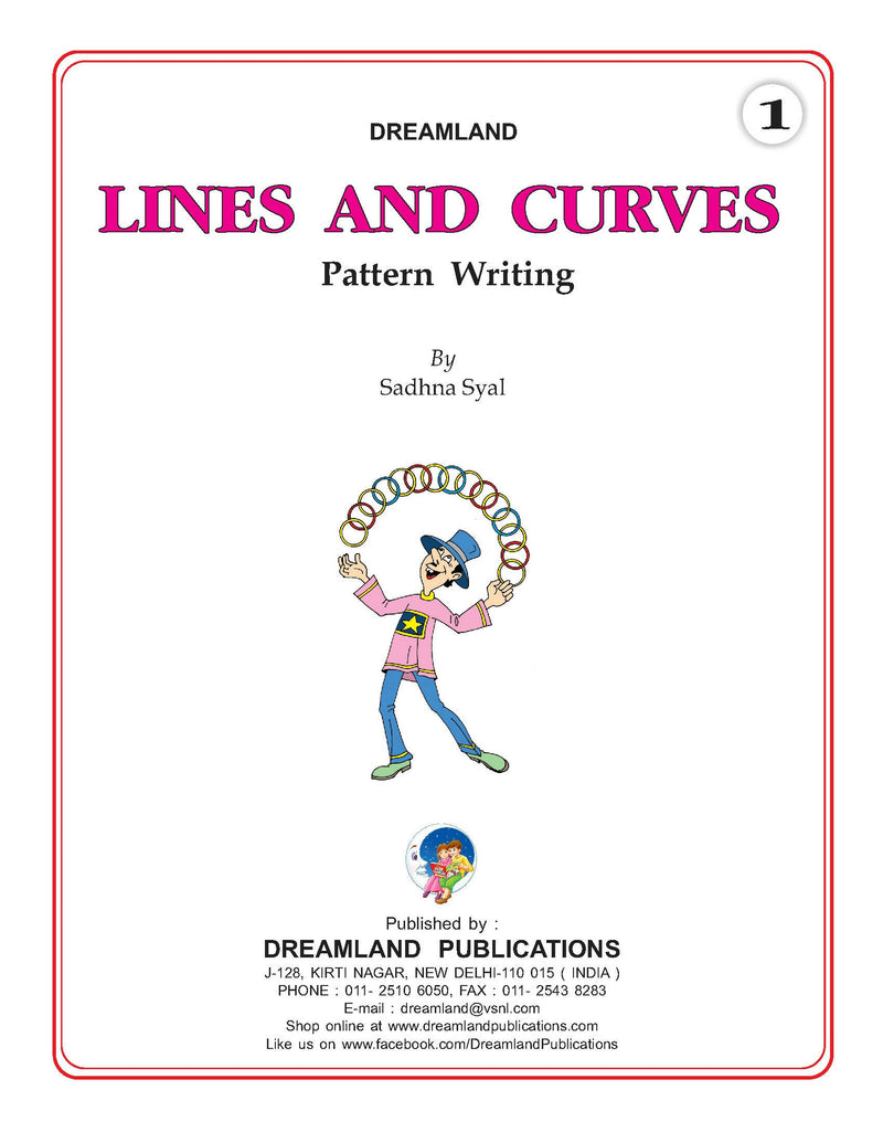 Lines and Curves (Pattern Writing) Part 1 : Early Learning Children Book By Dreamland Publications 9781730152283