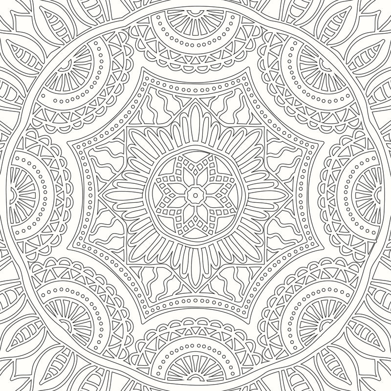 Refreshing Mandala - Colouring Book for Adults (Pack) (5 Titles) : Colouring Books for Peace and Relaxation Children Book By Dreamland Publications 9789350891179