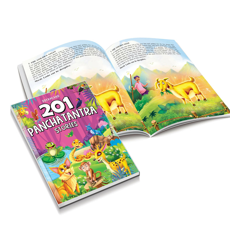 201 Panchantantra Stories : Story book/ Traditional Stories/Early Learning Children Book by Dreamland Publications