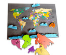 World continents and oceans activity